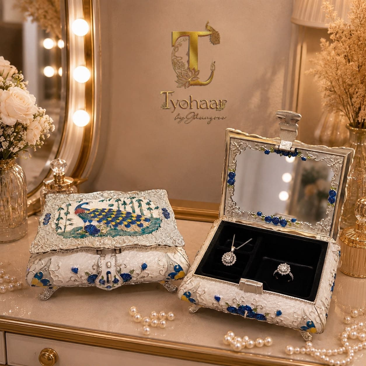 Peacock Jewelry Box